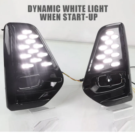KEEN Car Daytime Running Light for Nissan Kicks 2021 2022 DRL Start-scan Driving Fog lamp with Dynamic Turn Signal Headlight