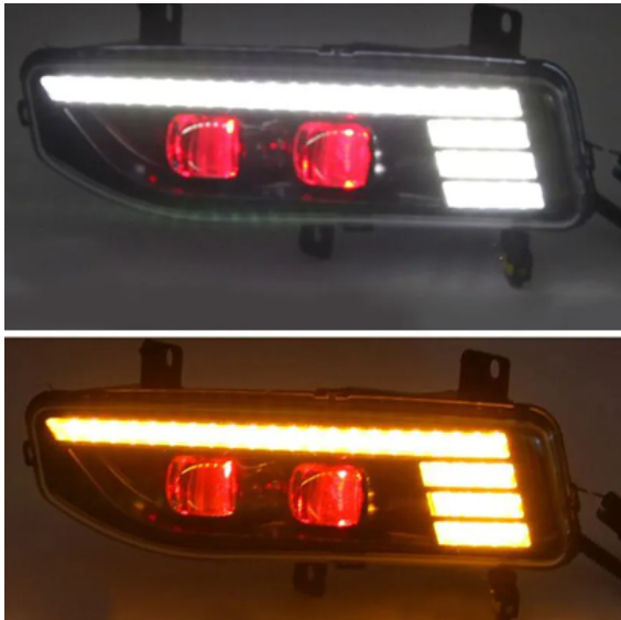 KEEN LED Daytime Running Light for Nissan X-Trail Qashqai Kicks Sentra Sylphy 2020 DRL Flow Turn Signal Demon Eye Fog Lamp
