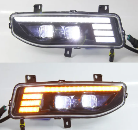 KEEN LED Daytime Running Light for Nissan X-Trail Qashqai Kicks Sentra Sylphy 2020 DRL Flow Turn Signal Demon Eye Fog Lamp