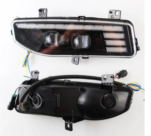 KEEN LED Daytime Running Light for Nissan X-Trail Qashqai Kicks Sentra Sylphy 2020 DRL Flow Turn Signal Demon Eye Fog Lamp
