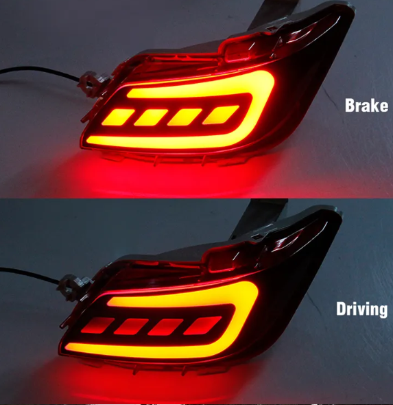 KEEN New Car Part Rear Bumper Light for VIOS 2017 2018 led Brake Warning Lamp Auto Tail Reflectors LED