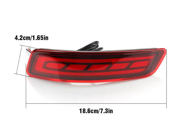  KEEN LED Rear Bumper Reflectors Tail Light for 2014-2018 Toyota Corolla Lexus GS250/350/450H/ES250/ ES300/ES350