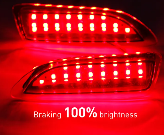  KEEN 12V Rear Reflectors led for Toyota Corolla 2011-2013 LED Brake Parking Signal Tail Light