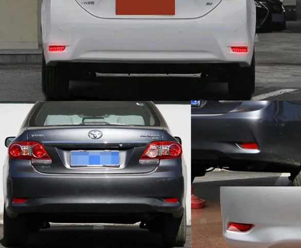  KEEN 12V Rear Reflectors led for Toyota Corolla 2011-2013 LED Brake Parking Signal Tail Light