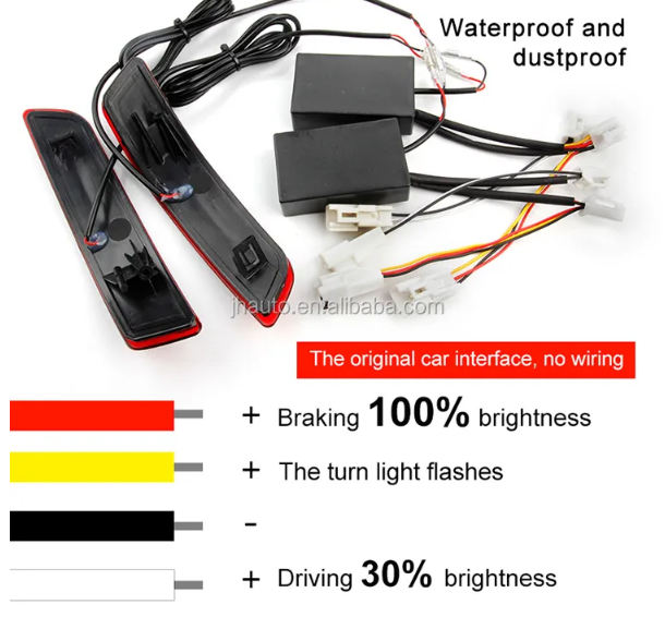 KEEN For DC12V Auto Parts Rear Bumper Reflector Light For 2014-2016 Toyota Corolla Axio Tail Lamp Car LED Brake Turn Signal Lights