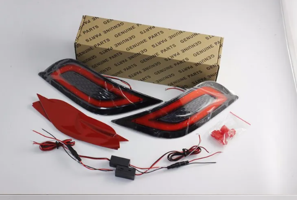  KEEN New 12V 14w led COB car bumper light running brake lights for NEW vios 2015 2016 tail lamp