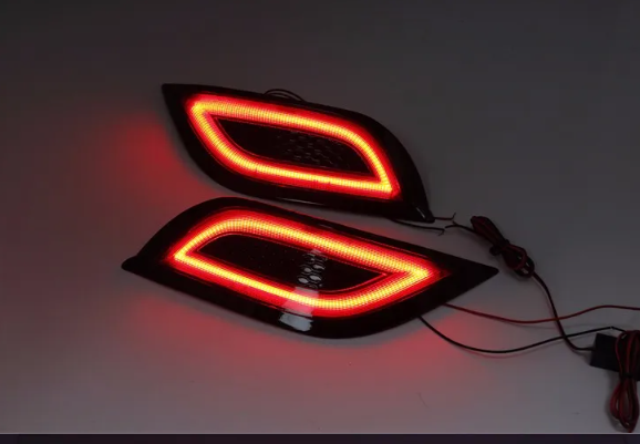  KEEN New 12V 14w led COB car bumper light running brake lights for NEW vios 2015 2016 tail lamp
