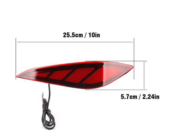  KEEN Hot Sale 12V CAR Brake Lights Rear Bumper Reflector Waterproof LED Stop Warning Taillight For Toyota RUSH 2018 2019