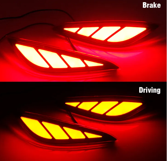  KEEN Hot Sale 12V CAR Brake Lights Rear Bumper Reflector Waterproof LED Stop Warning Taillight For Toyota RUSH 2018 2019