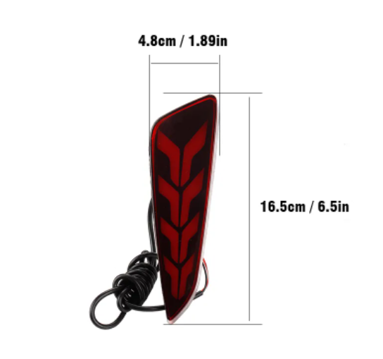 KEEN Waterproof Car Led Rear Bumper Lamp for Toyota CHR 2018-2020 IZOA Auto Tail Light Warn Brake Parking led