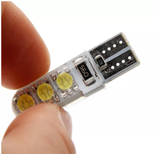 KEEN Silicone LED Bulb T10 5050 6SMD Canbus W5W Auto Clearancce Wedge Side License Plate Lamps Parking Lights