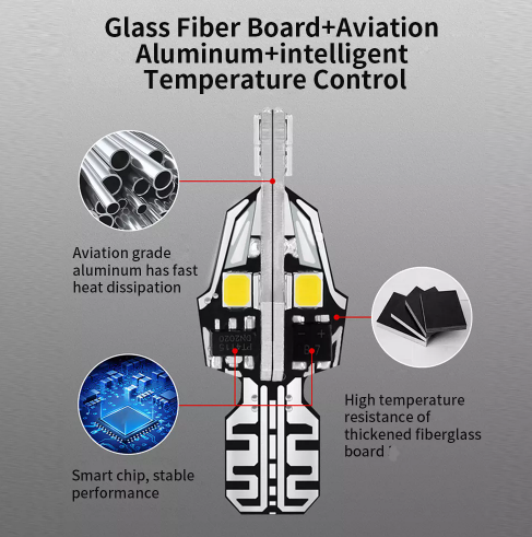 KEEN 12v Car W5W T10 LED Canbus No Error Bulb 2835 12smd Auto Interior Light 194 LED Signal Lamp Park Clearance Lights