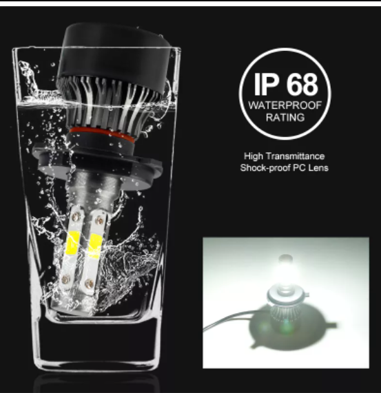 KEEN 4 Sides COB S4 LED Headlight H4 Light Bulb H1 H11 H8 HB3 HB4 9005 9006 H7 White 6500k Car Headlamp 12V