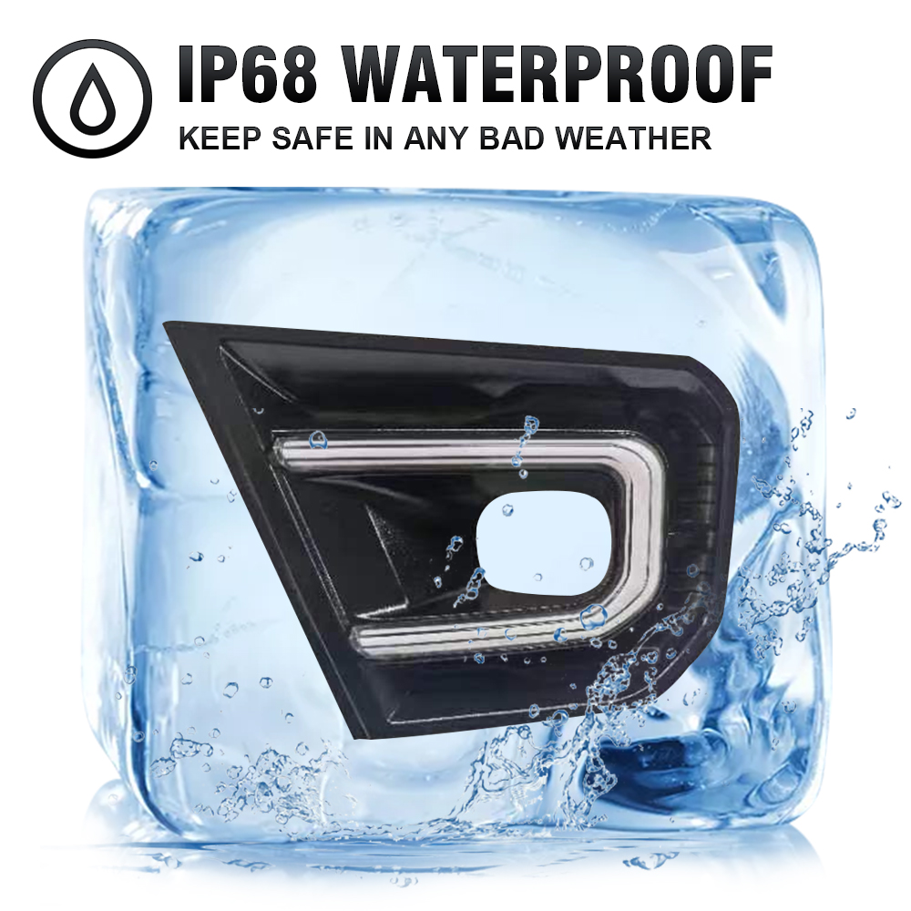 KEEN 12V Car DRL For Ford Ranger 2022 2023 Daytime Running Light Driving Fog Lights with Flow Turning Lamp