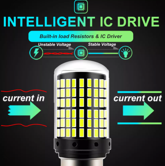 KEEN Car LED BAU15S 7440 BA15S Turn Signal Light Lamp Canbus 1156 3014 144SMD T25 Error Free No Hyperflash Auto Directional Bulb