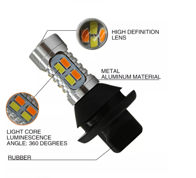 KEEN Dual Color 1156 LED Canbus Turn Signal Lights BA15S BAY15S T20 5630 20smd 7440 W21W PY21W P21W 3156 DRL Turning Lamp