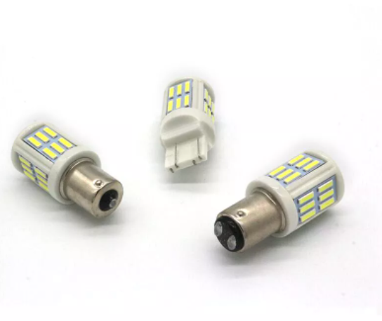 KEEN 12-24V Ceramics led Bulb S25 1156 1157 T20 7440 7443 7020 28SMD BA15S BA15D Tail Light Bulb Auto Brake Turn Signal Lamp