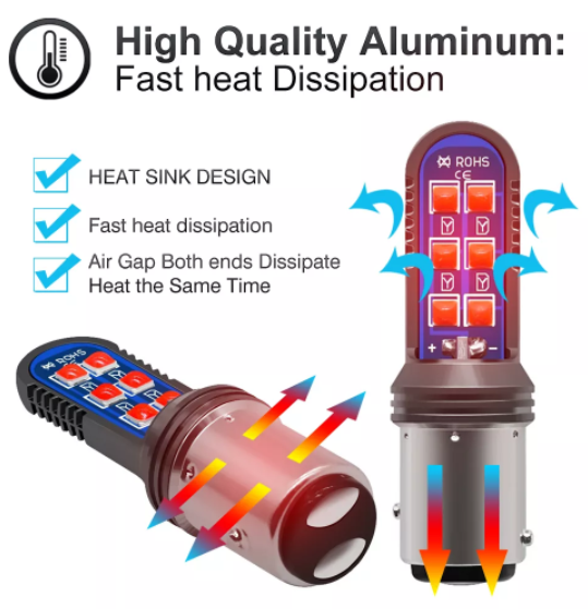 KEEN DC 8-80V Auto LED 1156 BA15S 1157 BA15D 3030 12 SMD T20 7440 7443 Canbus Car Lamp Tail Lamp Brake Signal Light Bulb