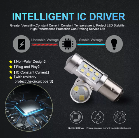 KEEN 12V-24V Car LED Light Bulb 1156 1157 2835 21SMD T20 T25 BA15S BA15D 7440 7443 Tail Brake Lamp Turn Signal Lights