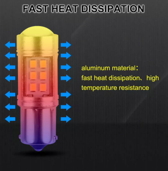 KEEN 12V-24V Car LED Light Bulb 1156 1157 2835 21SMD T20 T25 BA15S BA15D 7440 7443 Tail Brake Lamp Turn Signal Lights