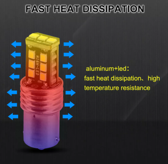 KEEN Wholesale 12V Car light 1156 1157 LED Bulb BA15S BA15D P21W 2835 15SMD Auto Tail Light Bulb Brake Turn Signal led Lamp