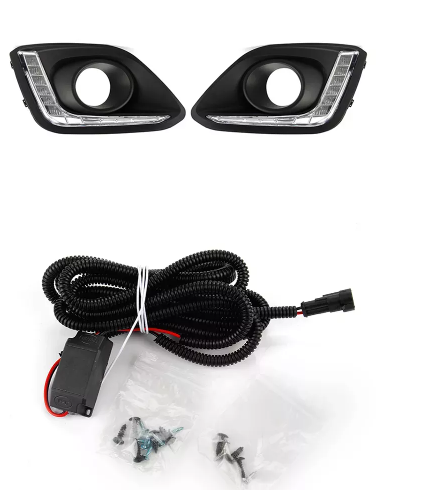  KEEN Waterproof Car LED for 2013 2014 2015 Suzuki Swift 2016 LED DRL Accessories Daytime Running Light Fog Lamp fog Lamp Cover