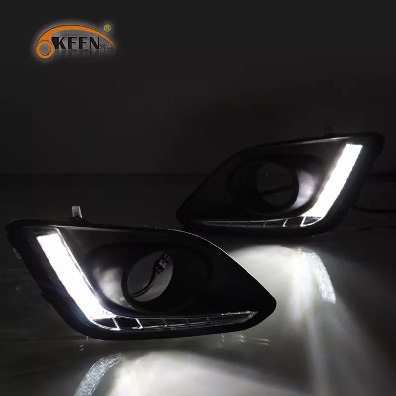  KEEN Waterproof Car LED for 2013 2014 2015 Suzuki Swift 2016 LED DRL Accessories Daytime Running Light Fog Lamp fog Lamp Cover