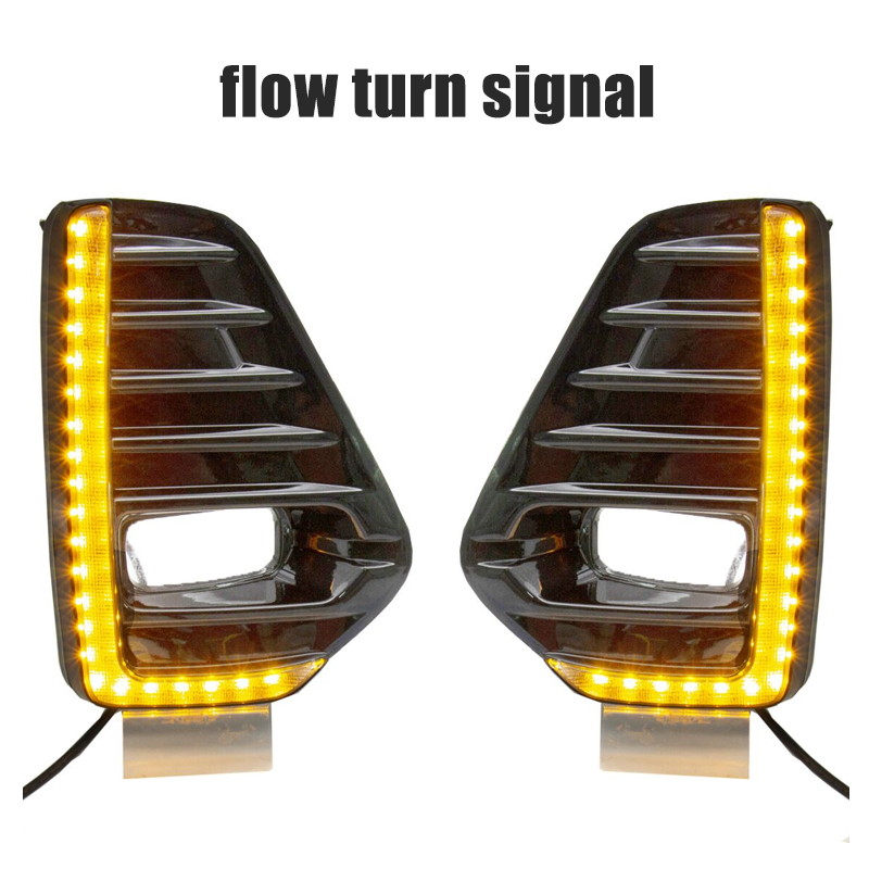 KEEN Car DRL for Nissan Kicks 2021 2022 LED Daytime Running Lights with Streamer Turn Signal Driving Fog Lamp