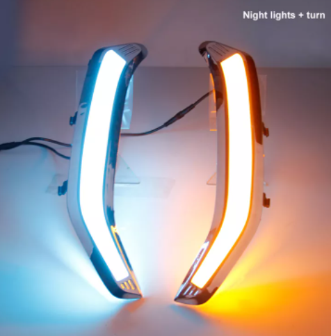 KEEN 12V LED Auto Light Daytime Running Light for Subaru Forester 2013-2016 Fog Light DRL Amber Car Turning