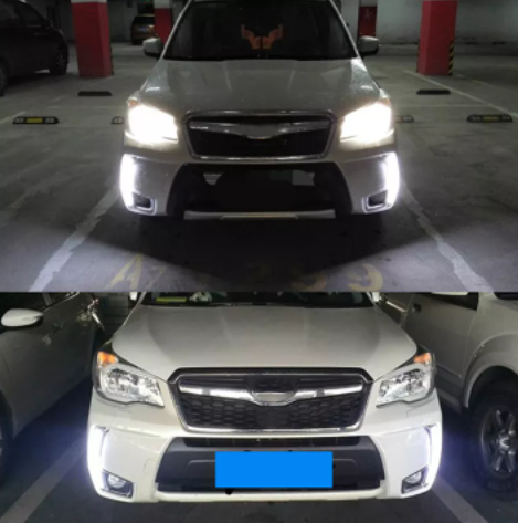 KEEN 12V LED Auto Light Daytime Running Light for Subaru Forester 2013-2016 Fog Light DRL Amber Car Turning