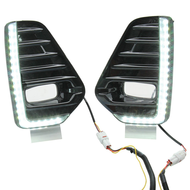 KEEN Car DRL for Nissan Kicks 2021 2022 LED Daytime Running Lights with Streamer Turn Signal Driving Fog Lamp