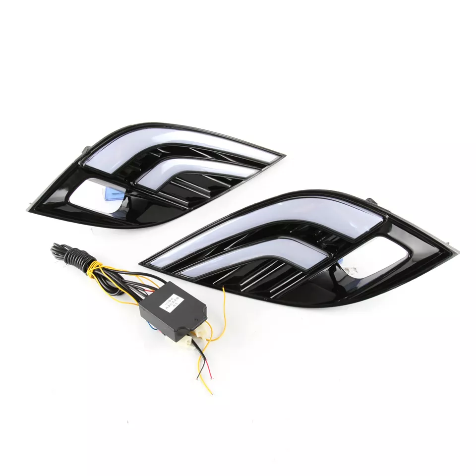 KEEN Hot Sale LED Daytime Running Lamp for Toyota Camry 2018-2019 led DRL with Yellow Turning Driving Fog Lamp