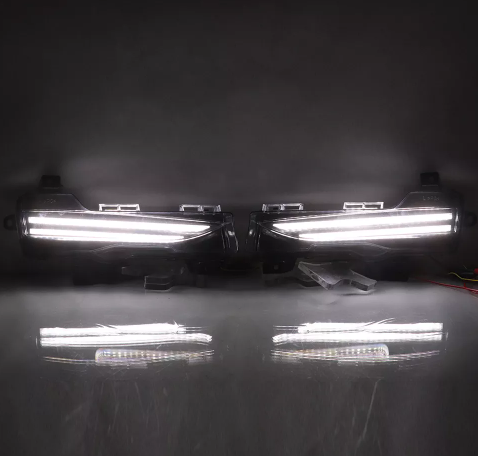  KEEN New led DRL for Tesla Model 3 Model y 2019-2022 Start-scan Daytime Running Lights with Flow Turn Signal Driving Fog Lamp