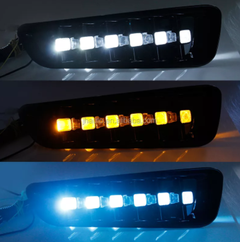  KEEN For White amber Switchback Sequential blue fog light for 2017 2018 2019 Ford F150 Raptor DRL daytime running fog lamp cover