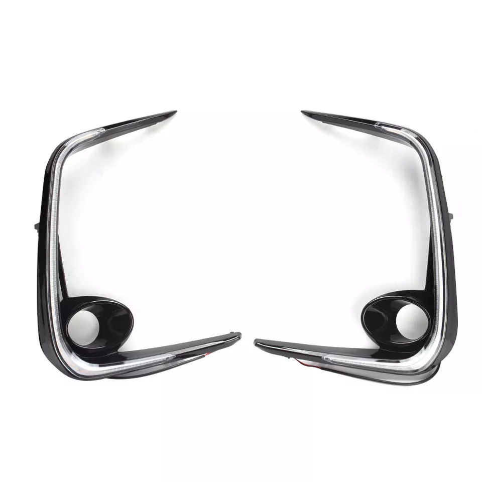   KEEN 12V for Car 2019 2020 Toyota Corolla Led DRL Daytime Running Light White Amber Flow Turn Signal Fog Lamp Cover