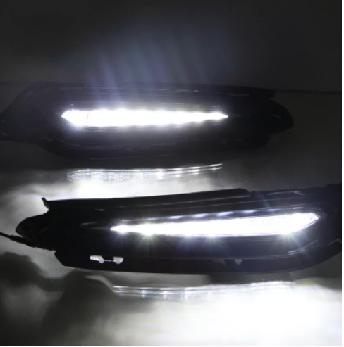   KEEN 12v Daytime Running Light for Honda Vezel 2015-2018 LED DRL with Amber Turn Signal Auto Driving Fog Light