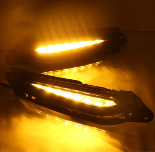   KEEN 12v Daytime Running Light for Honda Vezel 2015-2018 LED DRL with Amber Turn Signal Auto Driving Fog Light