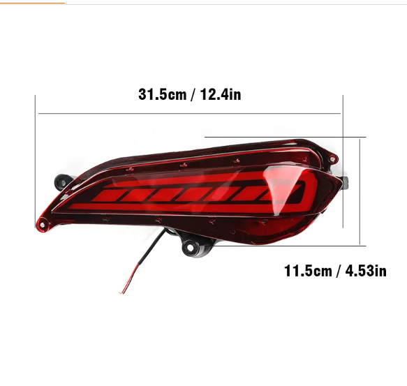 KEEN New Style For 2017 2018 2019 Toyota Yaris Car LED Rear Bumper Reflector Taillight Parking Brake Light