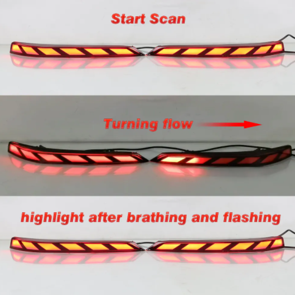  KEEN Rear Bumper Reflector for Changan Uni-T Tail Lamp Start Scan Brake Flow Turn Signal Car Taillight Rear Fog Lamp