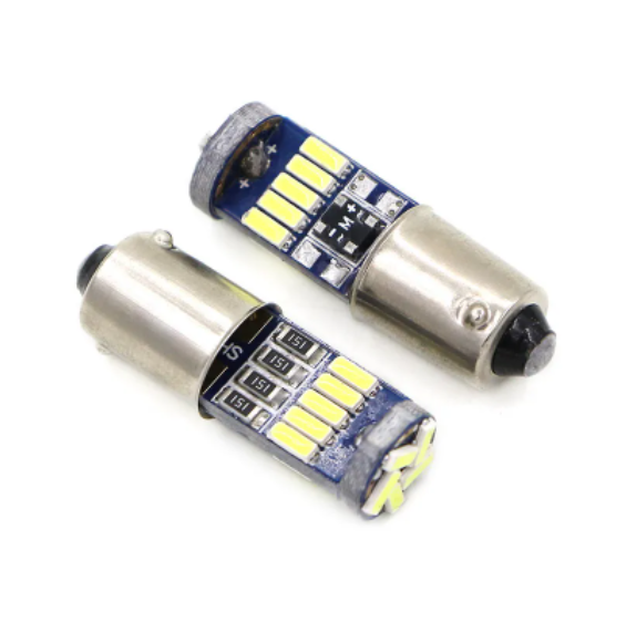  KEEN Canbus 12V Non-Polarity Ba9s LED Bulbs T4W 4014 15SMD H6W LED Auto Interior Dome Light Door Side Marker Lamp