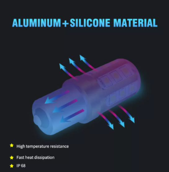 KEEN 12V-24V Canbus Silicone 1156 1157 Led Bulb Fijo and Flash BA15D BA15S 3030 18SMD 7440 7443 Car Turn Signal Brake Light