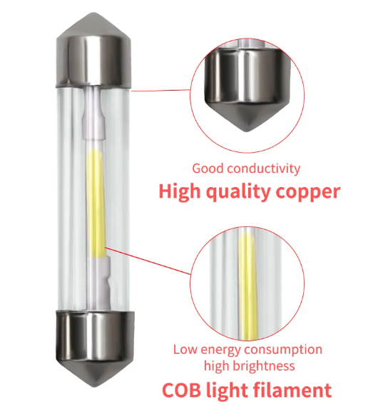    KEEN Festoon 31mm 36mm 39mm 41mm LED Dome Map Light C5W 3014 LED Canbus Auto Car Interior Bulb 12V