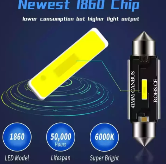 KEEN Aluminum led C5W Canbus Festoon 31mm 36mm 39mm 42mm for Car Bulb Interior Reading Lights License Plate Lamp 12V Car Light