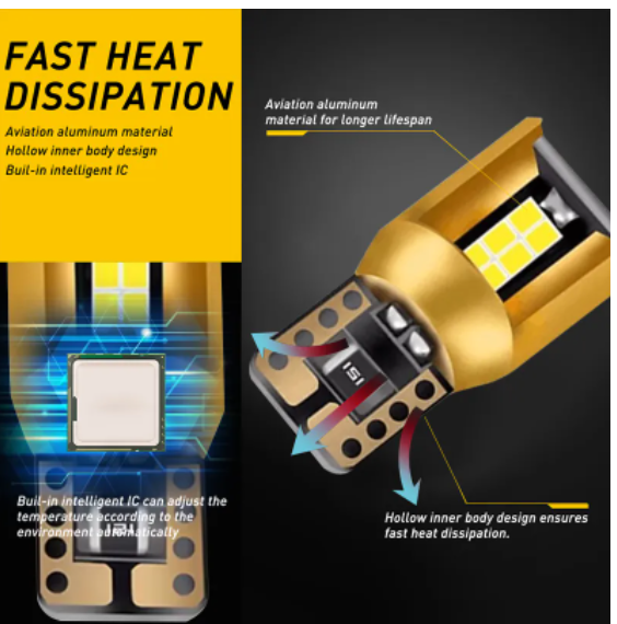  KEEN 2023 New Auto Bulb T10 Led Car Light W5W led 194 168 2016 18SMD Canbus Interior Dome Light Parking Wedge Lamp