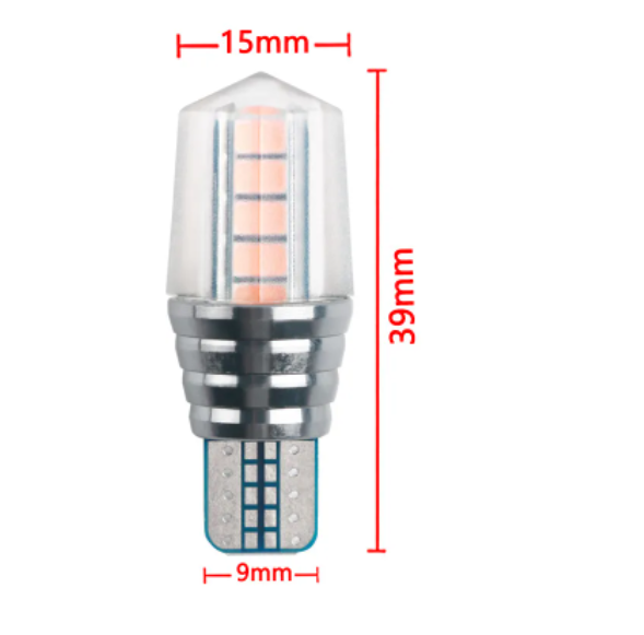  KEEN New T15 LED Bulb 2835 10SMD Canbus 12-24V W16W Reverse Lamp Car Turn Signal Tail Light Bulbs