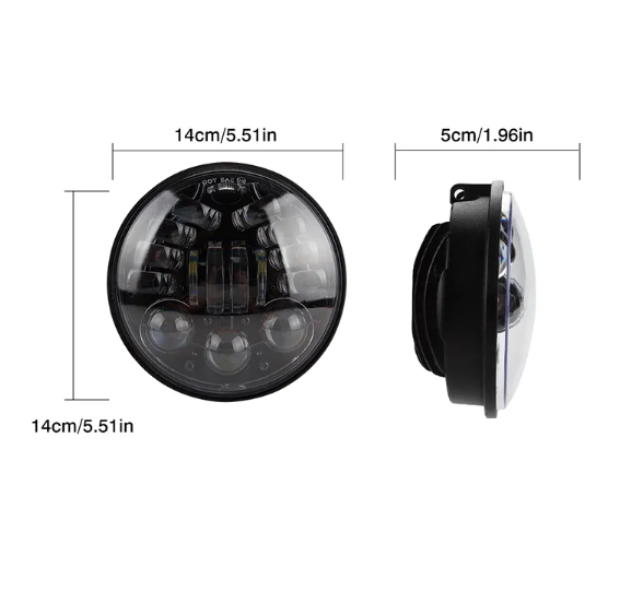   KEEN 5.5 inch 12-80V led Work Light for Truck SUV 4x4 Car Motorcycle 60W Round Hi/Lo Beam Headlight Driving DRL