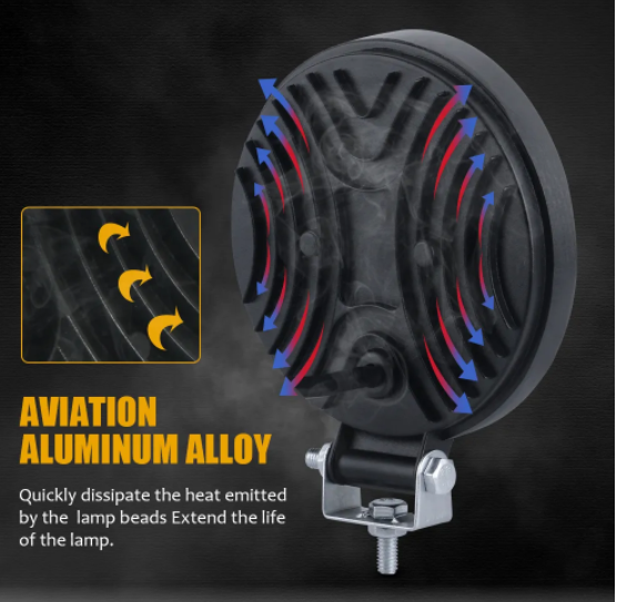   KEEN 72w Round Woke Light for Truck Trailer Car SUV Engineer Vehicle Driving Fog Lamp Offroad led Headlight Spotlights