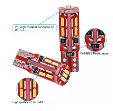 KEEN T10 4014 27smd Led Canbus Parking Light W5W Light Bulbs 168 194 Clearance Wedge Lamp Interior Reading Lamp
