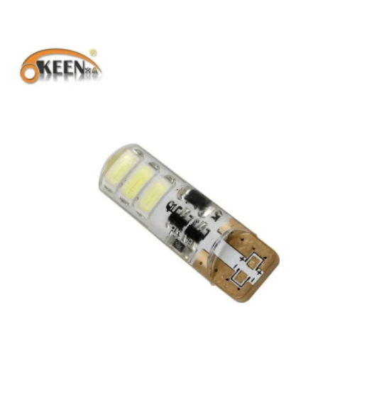 KEEN DC12V Silicone Car Flash T10 Bulb 5630 6SMD Canbus W5W Auto LED Light Lamp Reverse Clearance Lights Auto Parking Lamps
