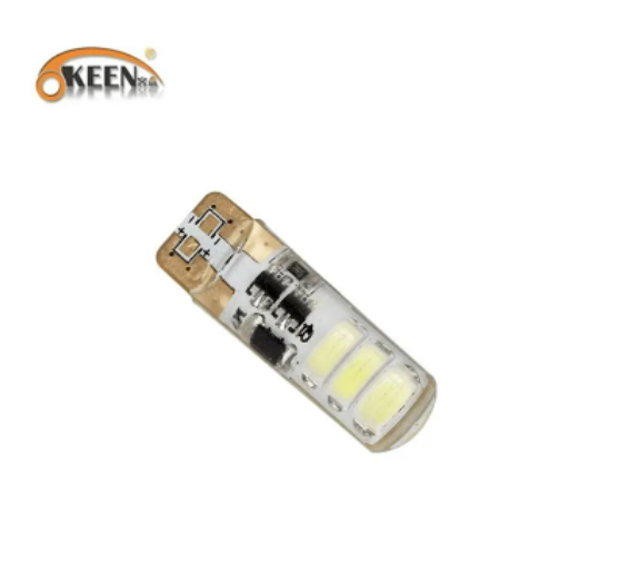 KEEN DC12V Silicone Car Flash T10 Bulb 5630 6SMD Canbus W5W Auto LED Light Lamp Reverse Clearance Lights Auto Parking Lamps
